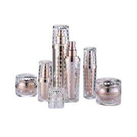 Skin Care Glass Lotion Pump Bottles and Jars